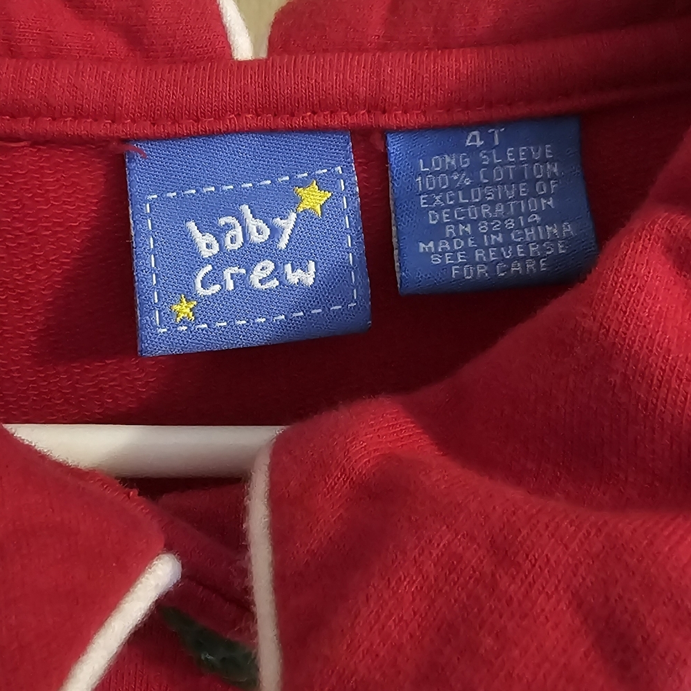 Baby Crew 4T Adorable Christmas Dress With Christmas Tree Buttons - Picture 3 of 4